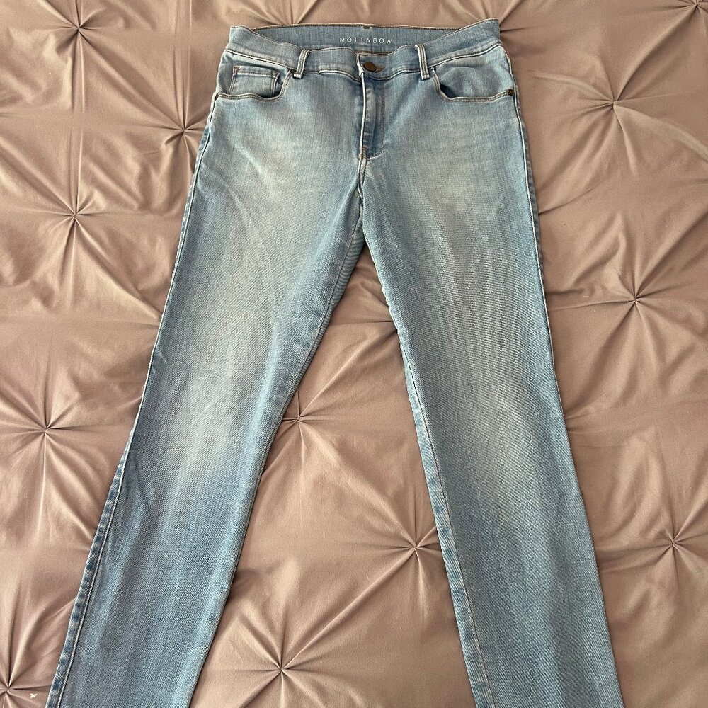 Mott & Bow Women's Skinny Jeans - Light Blue